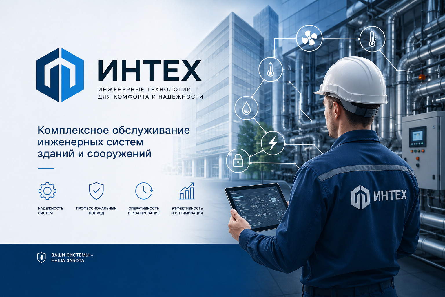 Инженер на обслуживании коммерческого здания
